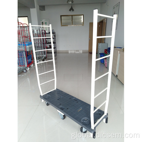 China Six Wheel Stock Trolleys Single Platform Factory